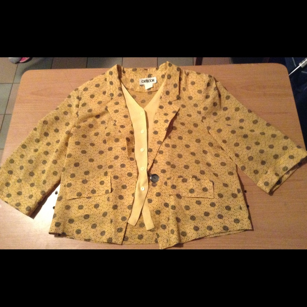 Sandy Finger Print Aka Polkadot Dress Set